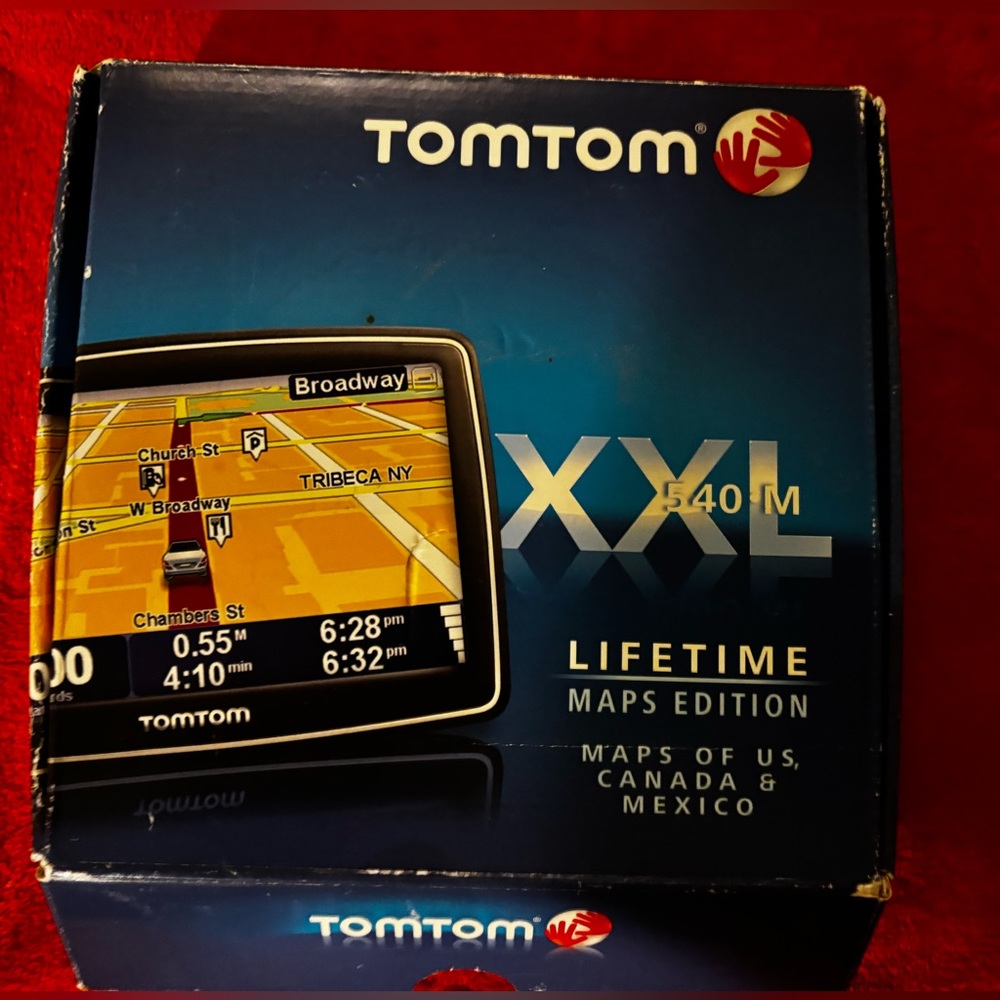 NEW TomTom XXL 540M GPS Navigator US, Canada & Mexico 5” Lifetime Maps